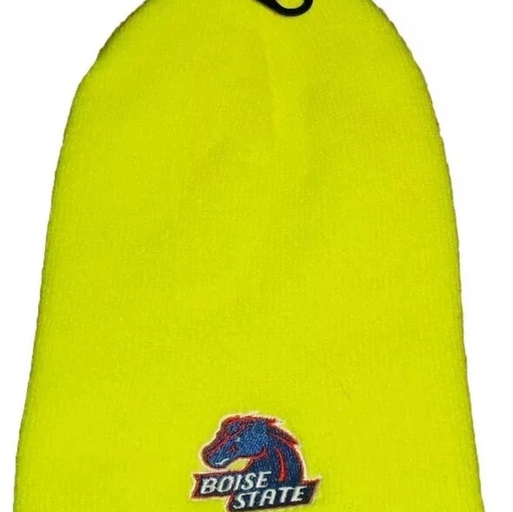Boise State Broncos Bright Yellow Winter Hat Beanie New Ncaa College Rare color - Picture 1 of 2